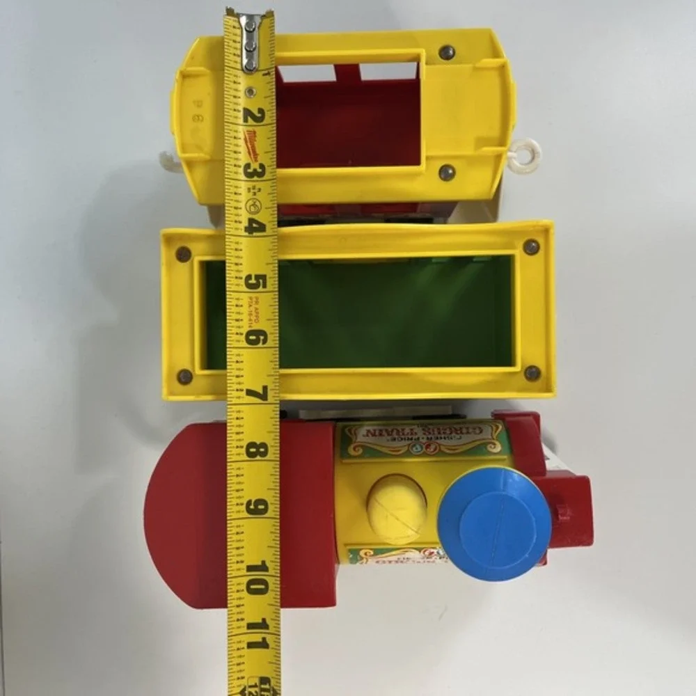 Fisher Price Family Circus Train #991 Vintage 1973 Comes with 3 Cars‎ Train Set